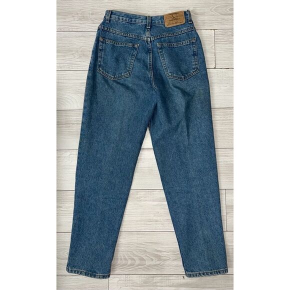 Vintage Eddie Bauer Womens Jeans Blue Size 6p High Rise Tapered Leg Denim - Picture 5 of 9